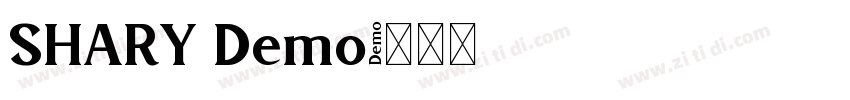 SHARY Demo字体转换